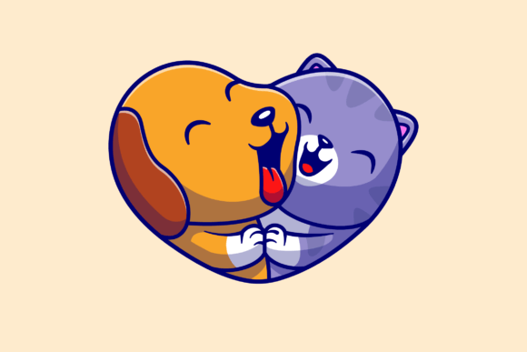 Download Cute Dog and Cute Cat Cartoon - Dog Collection