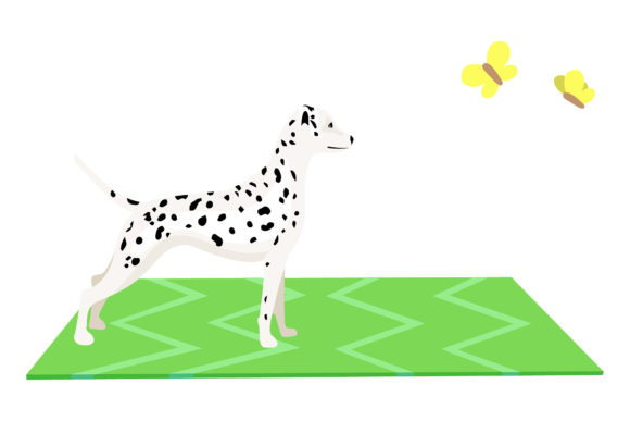 Download Dog Illustration with Cute Pose - Dog Collection
