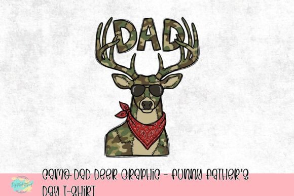 Download Camo Dad Deer Graphic - Funny Father's Day T-Shirt - Deer graphic Collection