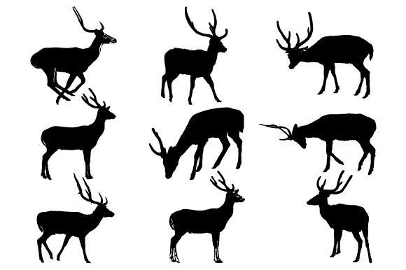 Download Christmas Deer Graphic Design - Deer graphic Collection