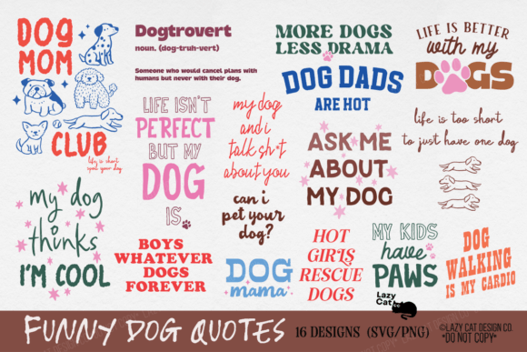 Download Dog Funny Quote SVG PNG Bundle - Dog Collection